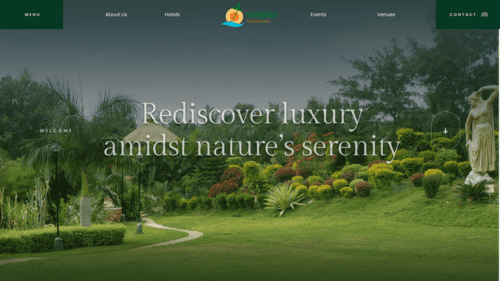 pragati resorts homepage screenshot